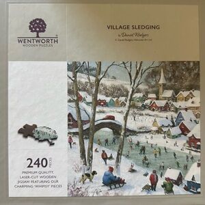 Wentworth Village Sledging Wooden Puzzle